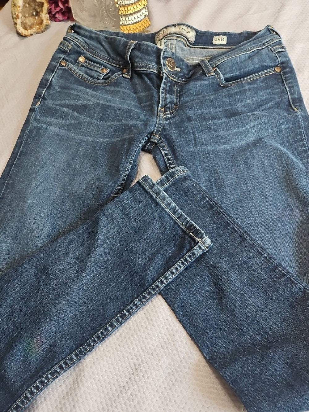 BKE Stella Skinny Jeans - Dark Blue Wash 29R